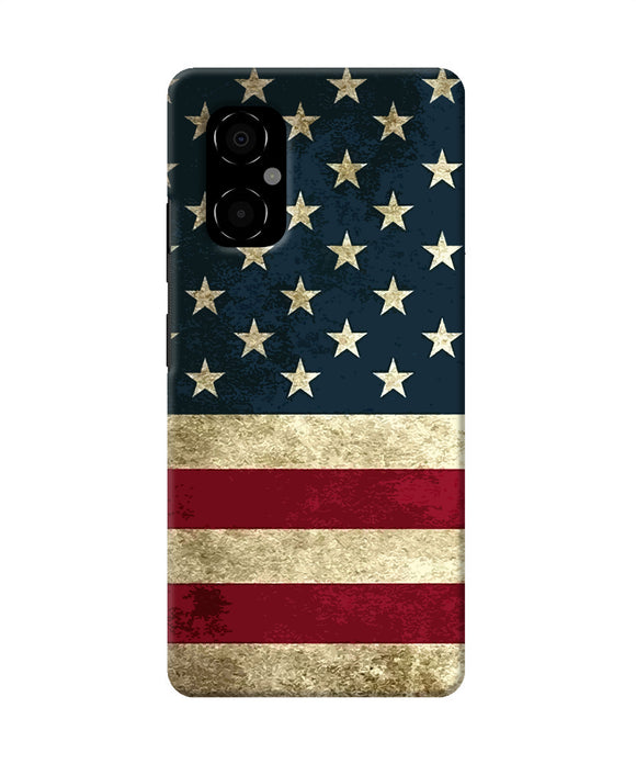 Vintage US flag Poco M4 5G Back Cover