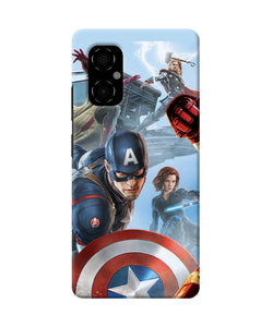 Avengers on the sky Poco M4 5G Back Cover