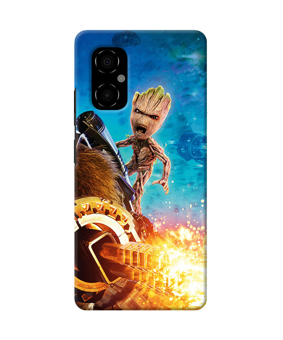 Groot angry Poco M4 5G Back Cover