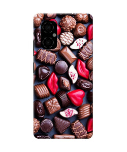 Valentine special chocolates Poco M4 5G Back Cover