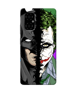 Batman vs joker half face Poco M4 5G Back Cover