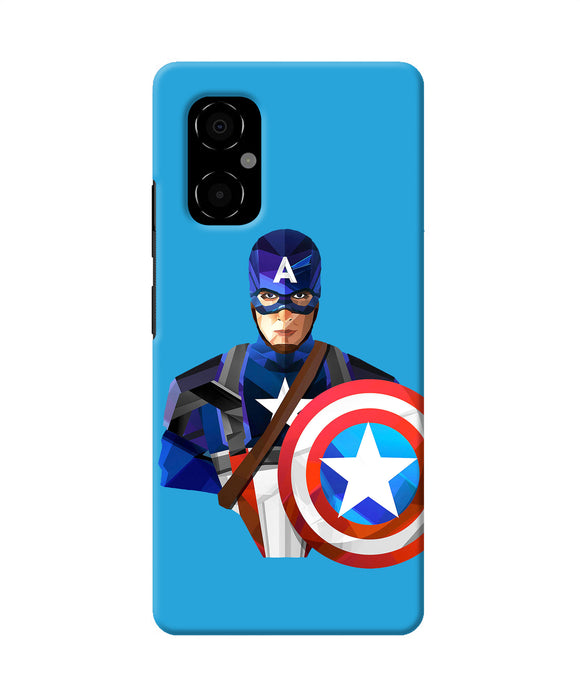 Captain america character Poco M4 5G Back Cover