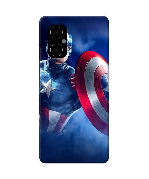 Captain america on sky Poco M4 5G Back Cover