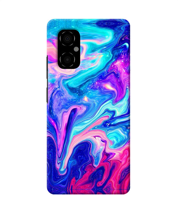 Abstract colorful water Poco M4 5G Back Cover