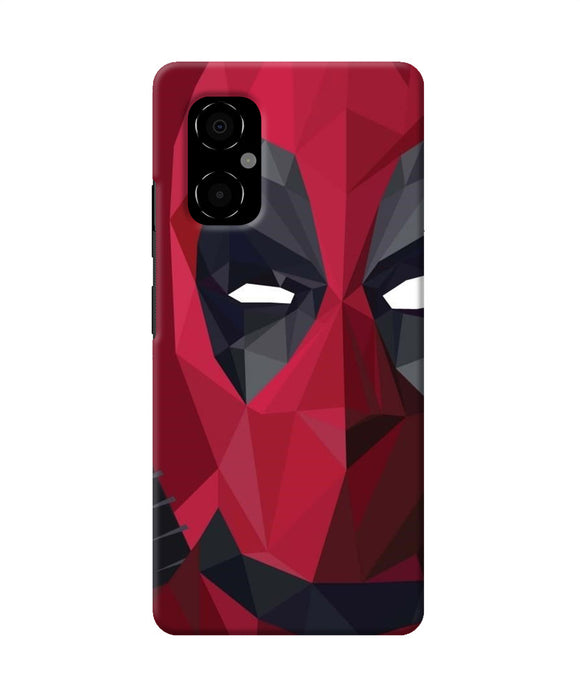 Abstract deadpool half mask Poco M4 5G Back Cover