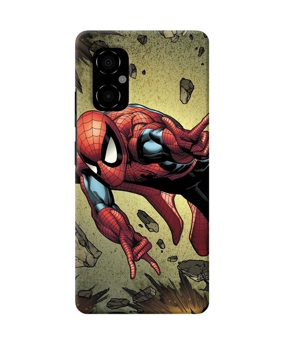 Spiderman on sky Poco M4 5G Back Cover