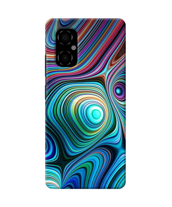 Abstract coloful waves Poco M4 5G Back Cover