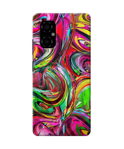 Abstract colorful ink Poco M4 5G Back Cover