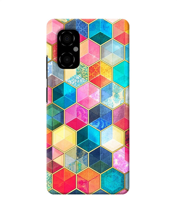 Abstract color box Poco M4 5G Back Cover