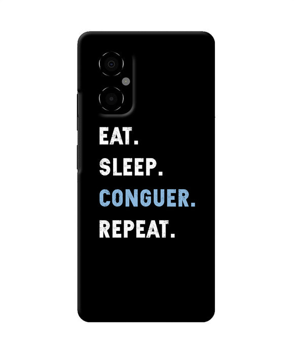 Eat sleep quote Poco M4 5G Back Cover