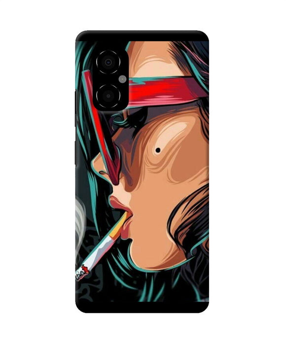 Smoking girl Poco M4 5G Back Cover