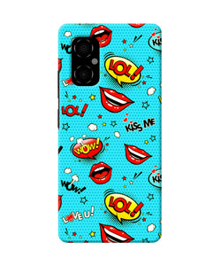 Lol lips print Poco M4 5G Back Cover