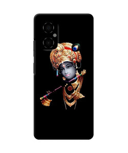 Lord krishna with fluet Poco M4 5G Back Cover