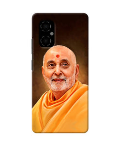 Pramukh swami painting Poco M4 5G Back Cover