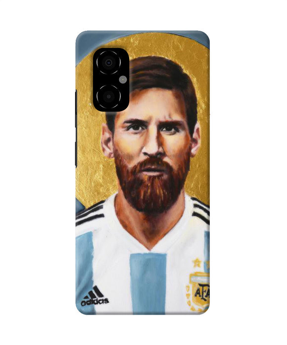 Messi face Poco M4 5G Back Cover