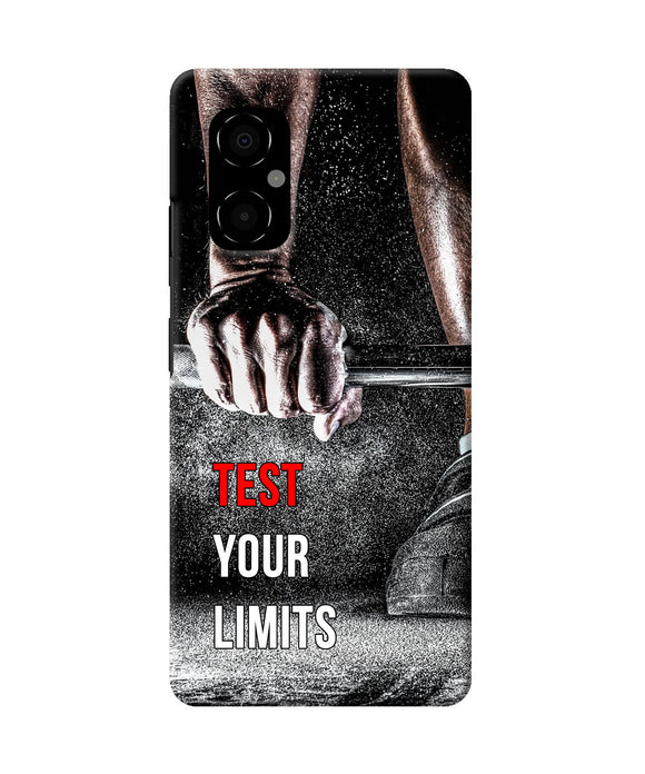 Test your limit quote Poco M4 5G Back Cover