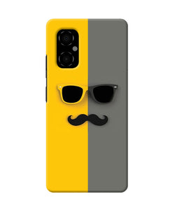 Mustache glass Poco M4 5G Back Cover