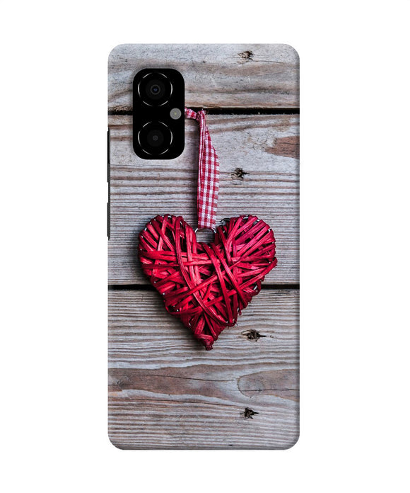 Lace heart Poco M4 5G Back Cover