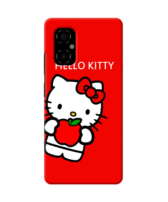 Hello kitty red Poco M4 5G Back Cover