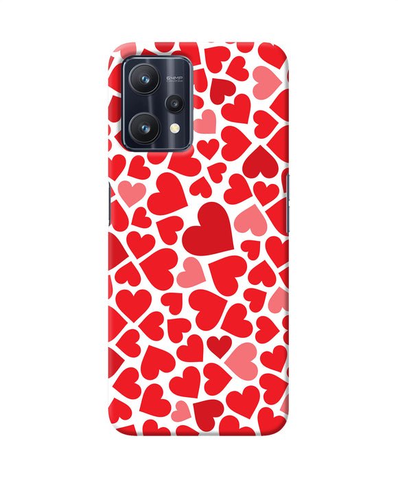 Red heart canvas print Realme 9 Pro 5G Back Cover