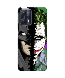 Batman vs joker half face Realme 9 Pro 5G Back Cover