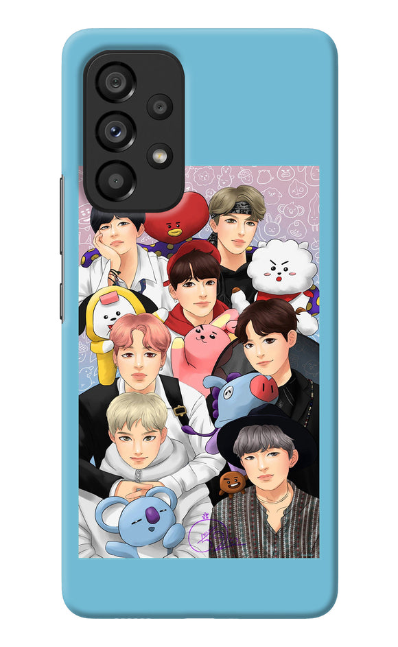 BTS with animals Samsung A53 5G Back Cover