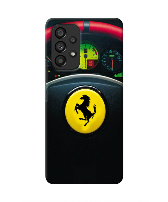 Ferrari Steeriing Wheel Samsung A53 5G Real 4D Back Cover