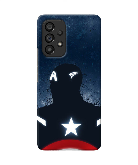 Captain america Shield Samsung A53 5G Real 4D Back Cover