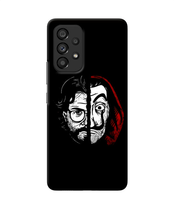 Money Heist Professor Mask Sketch Samsung A53 5G Back Cover