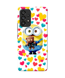 Minion teddy hearts Samsung A53 5G Back Cover