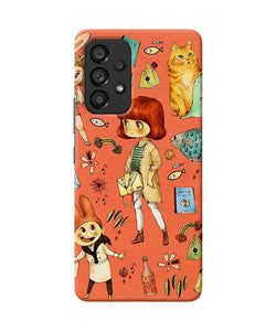 Canvas little girl print Samsung A53 5G Back Cover