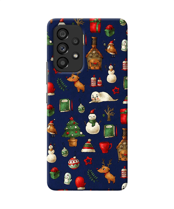 Canvas christmas print Samsung A53 5G Back Cover