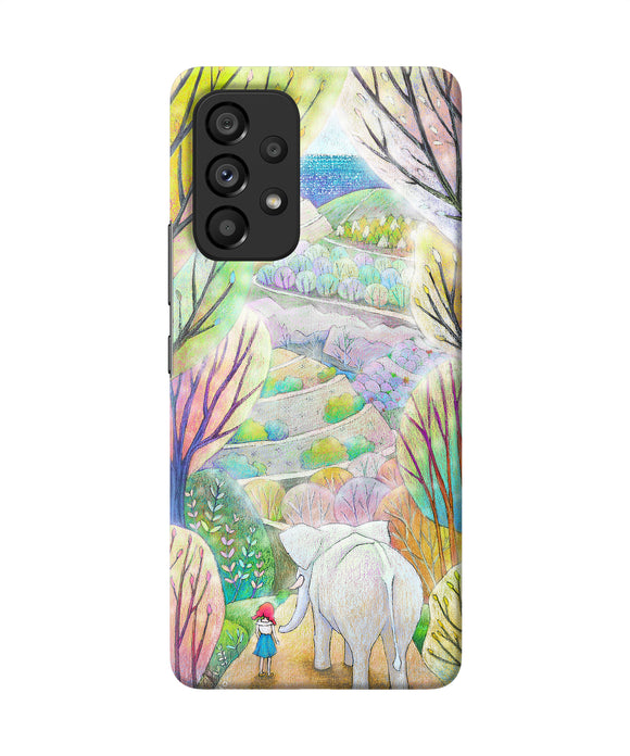 Natual elephant girl Samsung A53 5G Back Cover