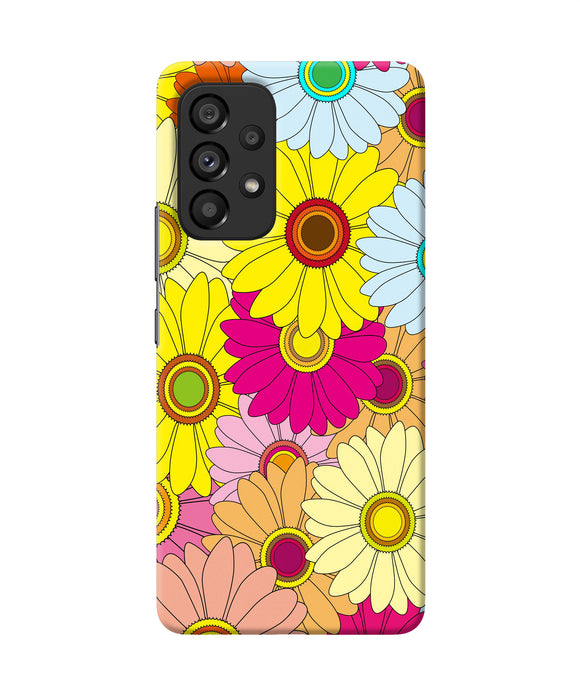 Abstract colorful flowers Samsung A53 5G Back Cover