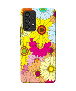 Abstract colorful flowers Samsung A53 5G Back Cover