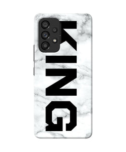 King marble text Samsung A53 5G Back Cover