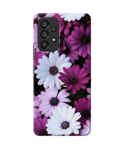 White violet flowers Samsung A53 5G Back Cover