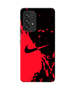 Nike red black poster Samsung A53 5G Back Cover