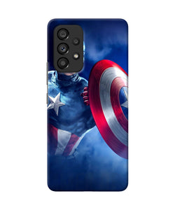 Captain america on sky Samsung A53 5G Back Cover