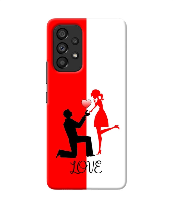 Love propose red and white Samsung A53 5G Back Cover