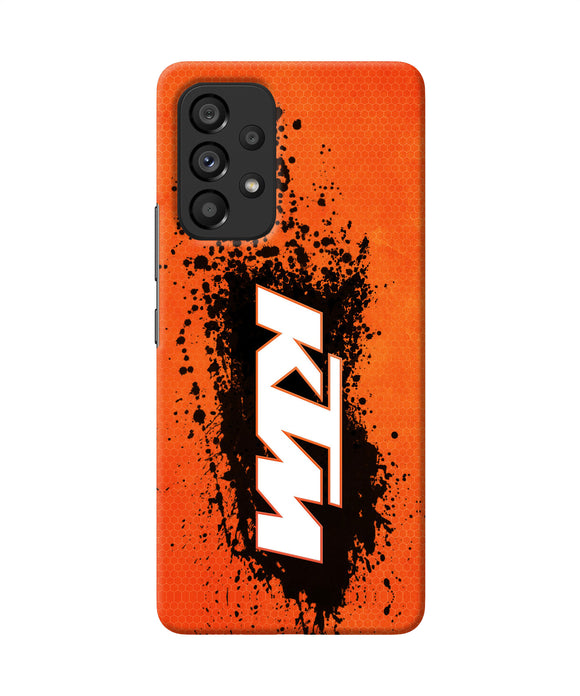 KTM black spray Samsung A53 5G Back Cover