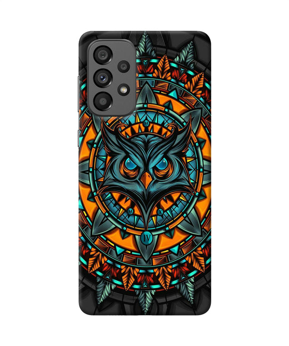 Angry Owl Art Samsung A73 5G Back Cover