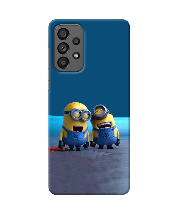 Minion Laughing Samsung A73 5G Back Cover