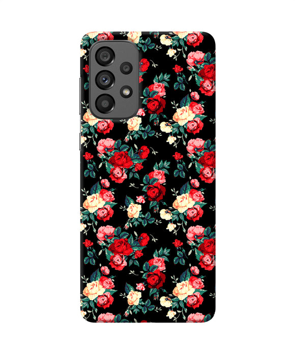Rose Pattern Samsung A73 5G Back Cover