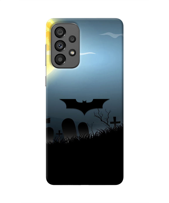 Batman Scary cemetry Samsung A73 5G Real 4D Back Cover