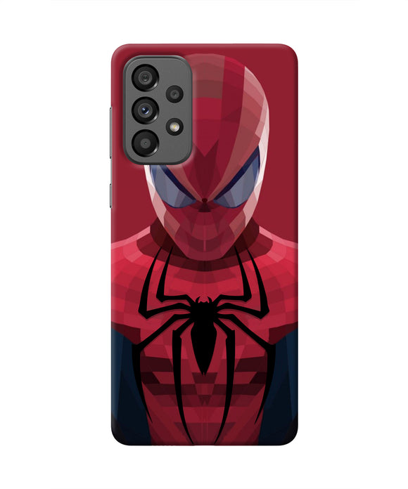 Spiderman Art Samsung A73 5G Real 4D Back Cover