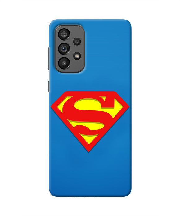 Superman Blue Samsung A73 5G Real 4D Back Cover