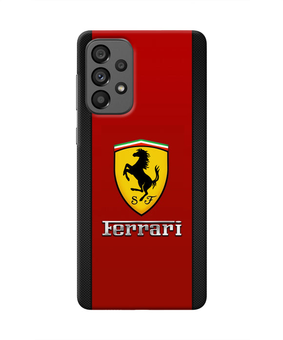 Ferrari Abstract Samsung A73 5G Real 4D Back Cover