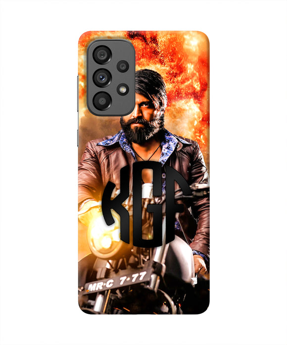 Rocky Bhai on Bike Samsung A73 5G Real 4D Back Cover