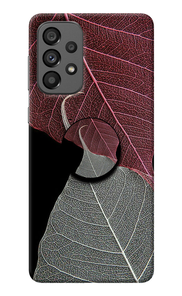 Leaf Pattern Samsung A73 5G Pop Case